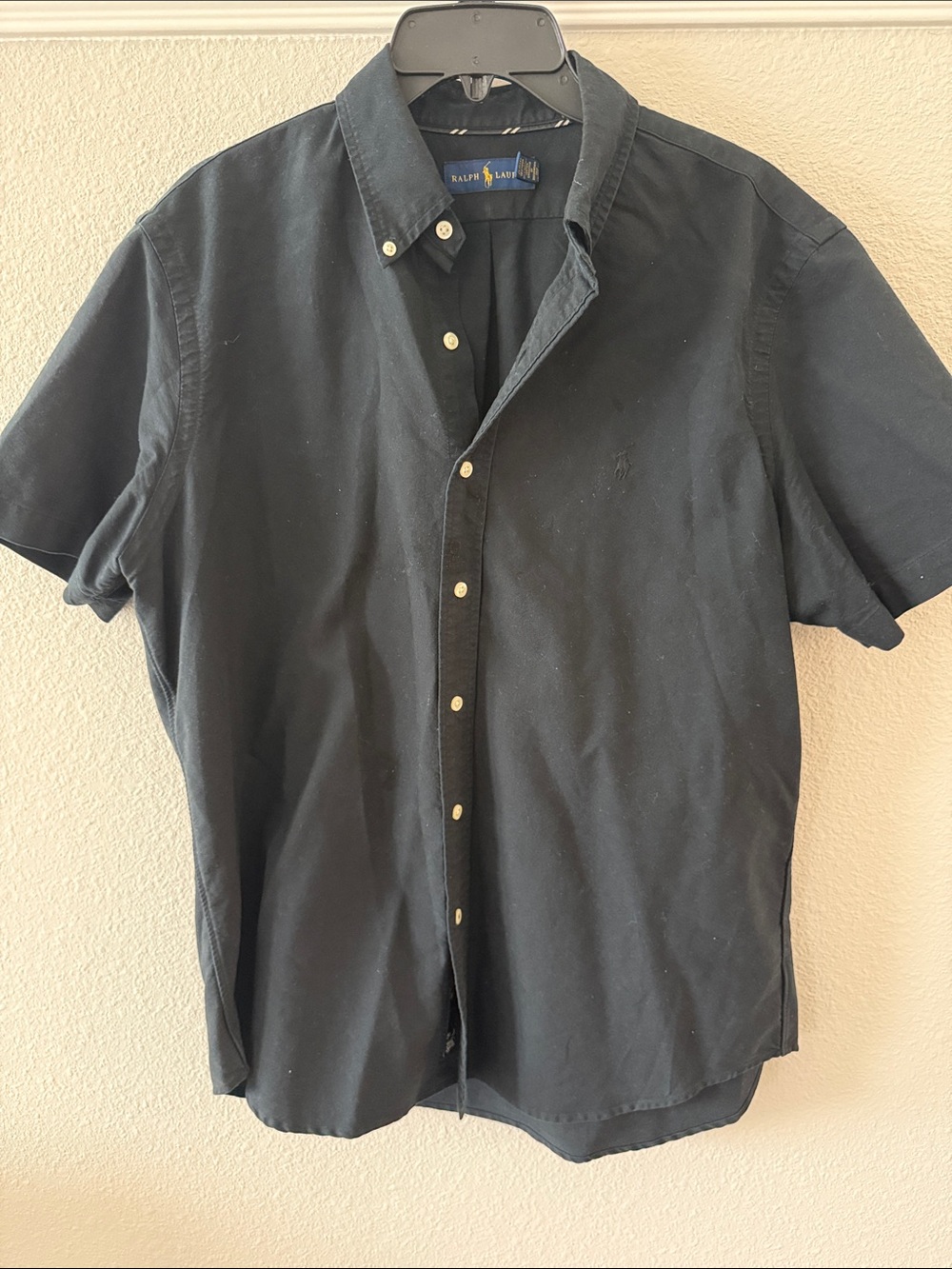 Ralph Lauren Men’s Short Sleeve Button-Down Shirt - Black